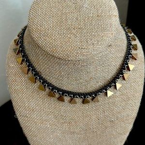 Woven metal Necklace 15 inch